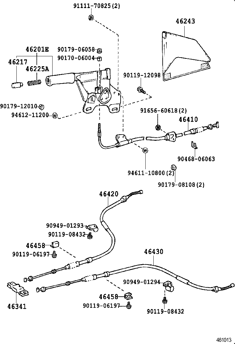  SOARER |  PARKING BRAKE CABLE