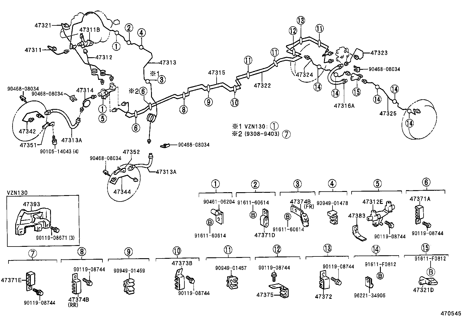  HILUX |  BRAKE TUBE CLAMP