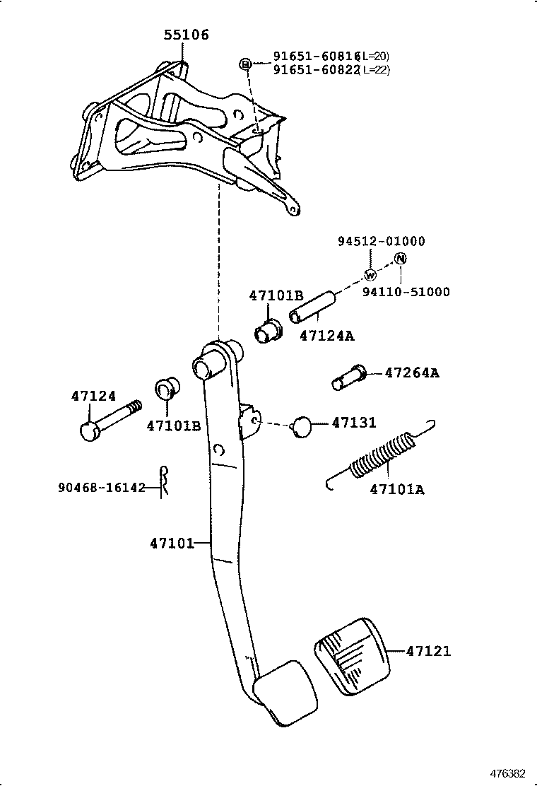  CROWN CROWN MAJESTA |  BRAKE PEDAL BRACKET