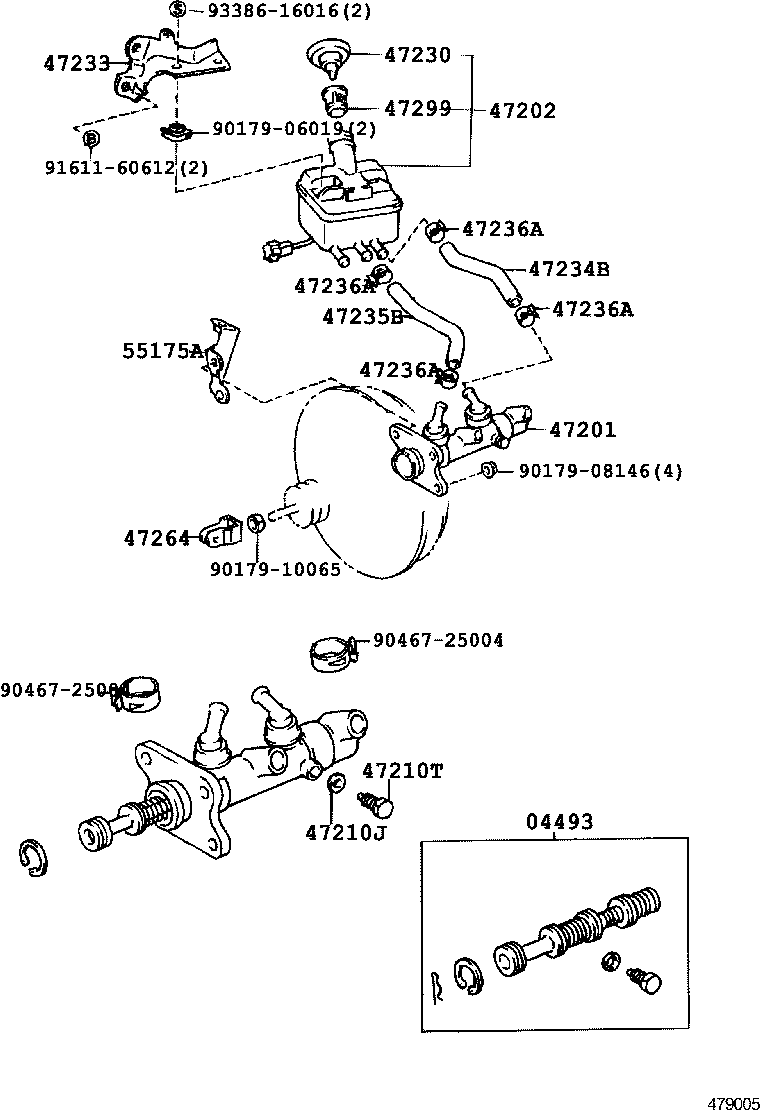 LITE TOWNACE V WG |  BRAKE MASTER CYLINDER