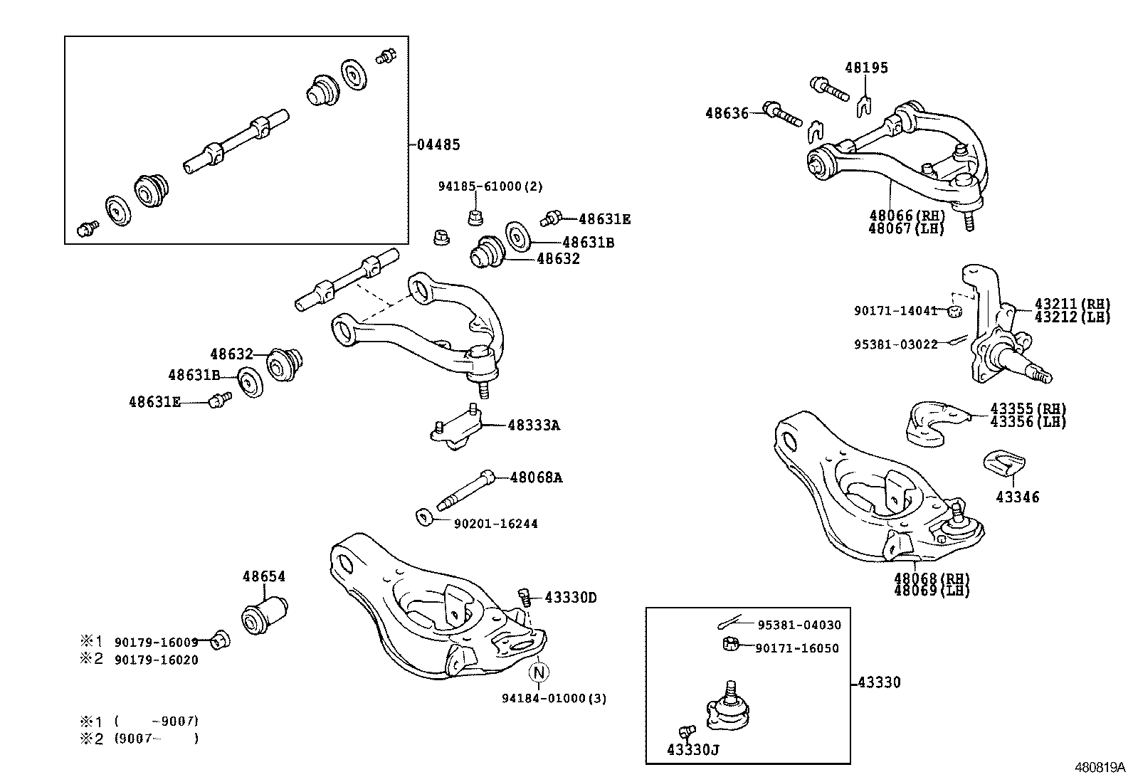  CROWN |  FRONT AXLE ARM STEERING KNUCKLE