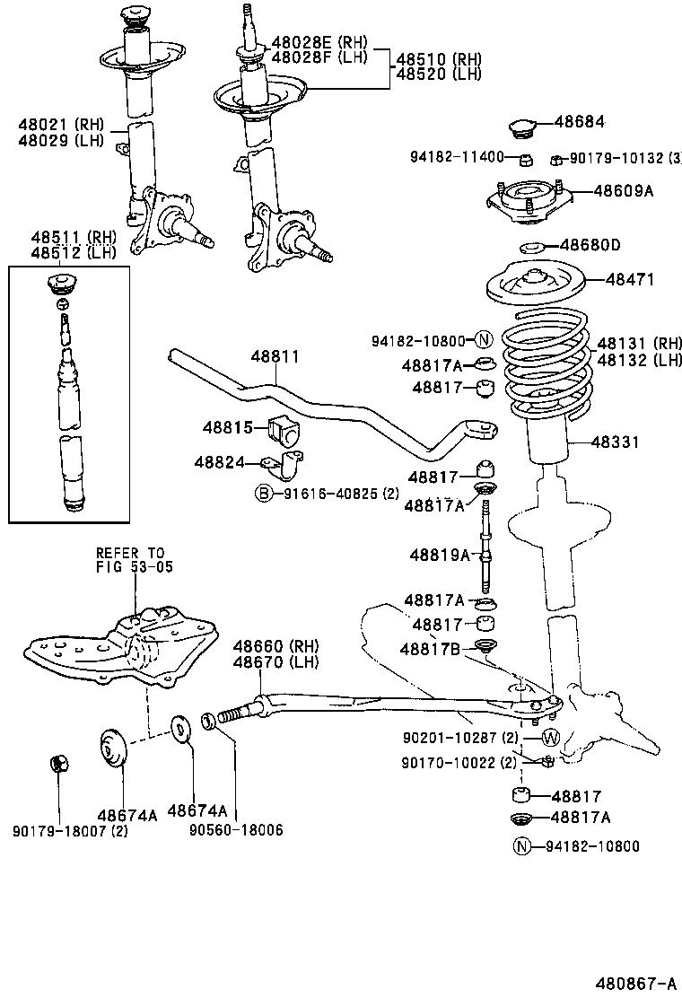  MARK 2 V WG |  FRONT SPRING SHOCK ABSORBER