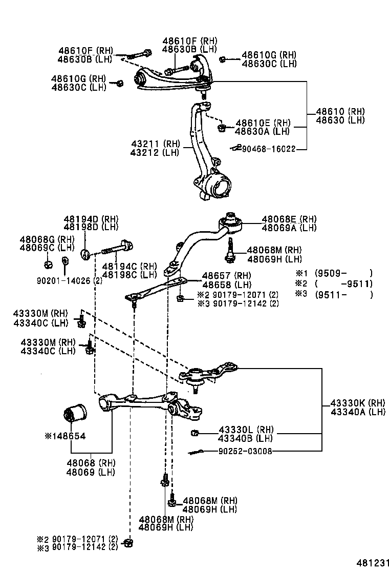  CHASER |  FRONT AXLE ARM STEERING KNUCKLE
