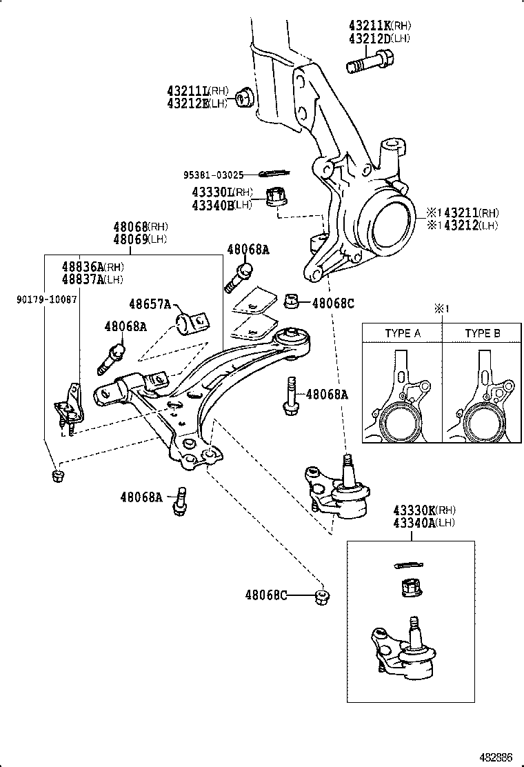  SCEPTER WG CP |  FRONT AXLE ARM STEERING KNUCKLE