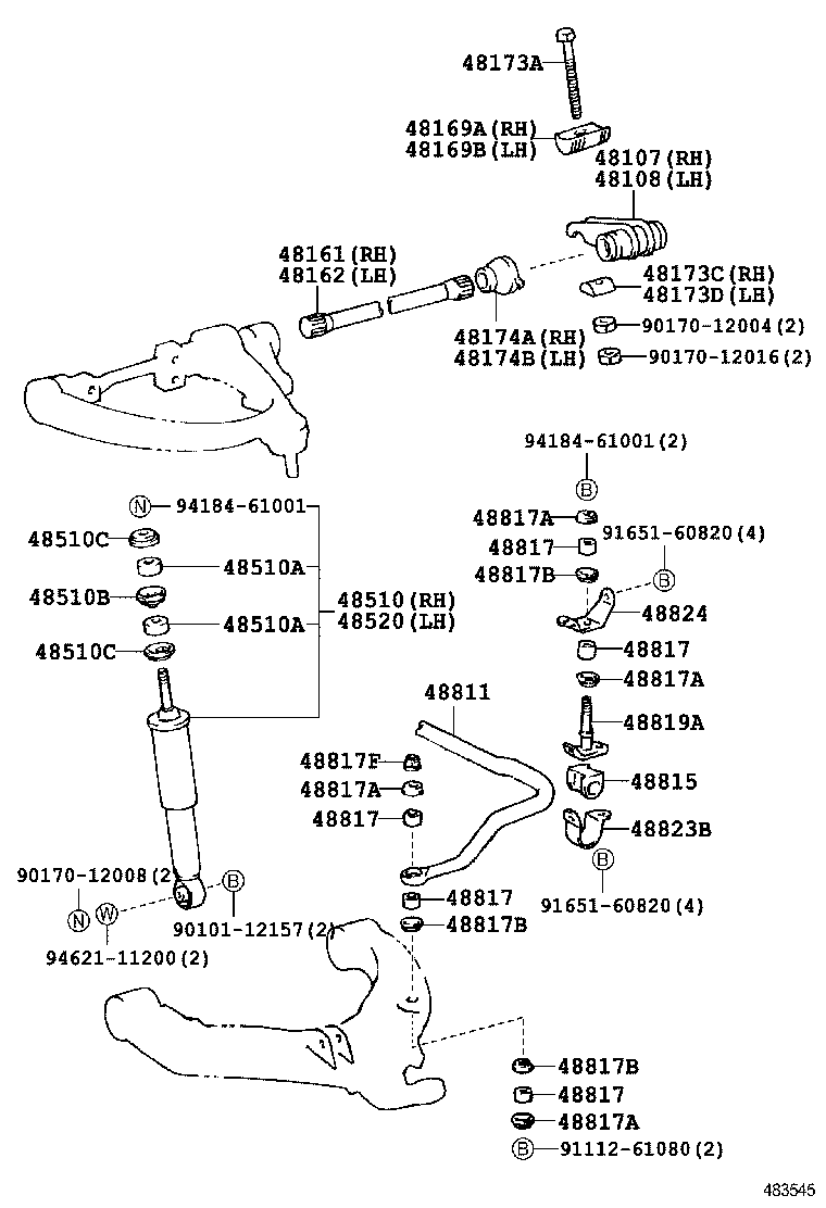  HIACE TRUCK |  FRONT SPRING SHOCK ABSORBER