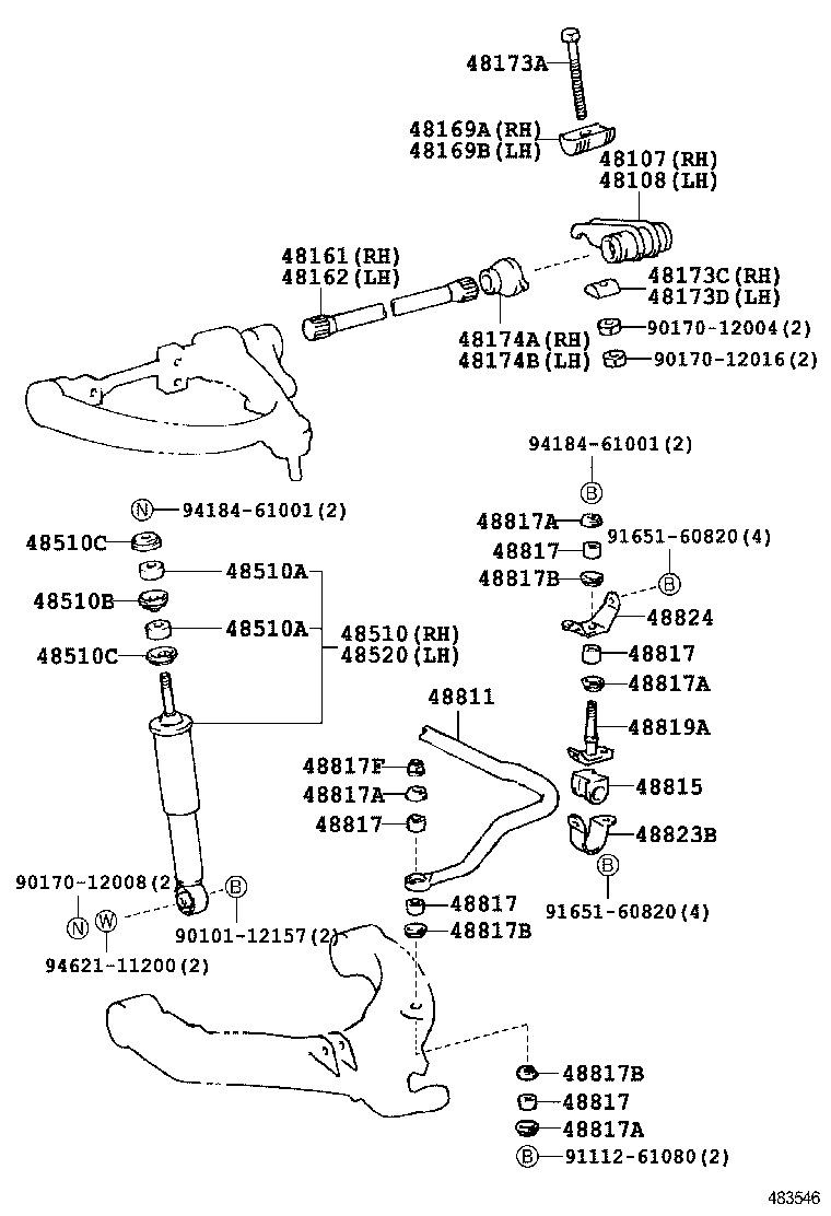  HIACE TRUCK |  FRONT SPRING SHOCK ABSORBER