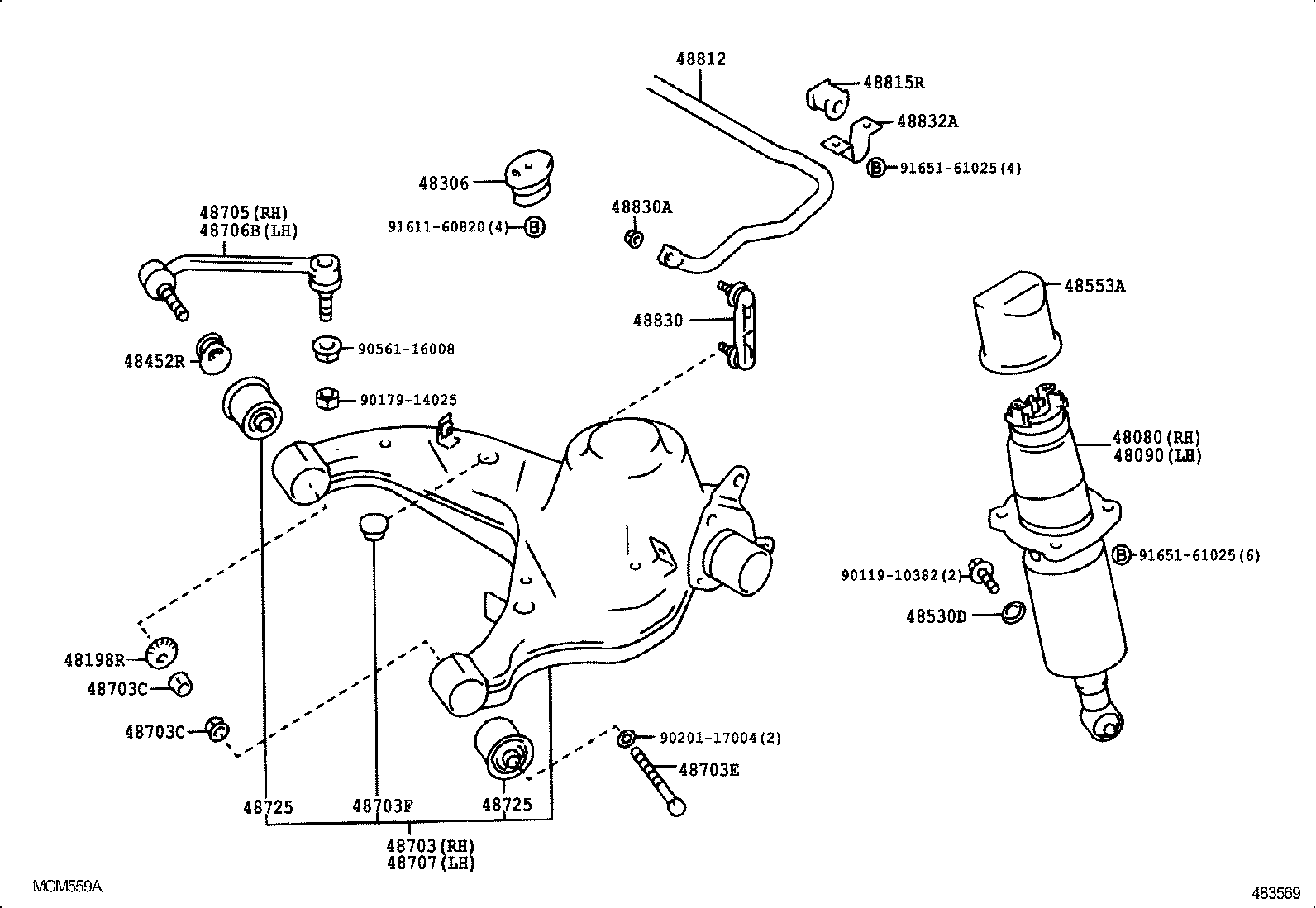  CROWN CROWN MAJESTA |  REAR SPRING SHOCK ABSORBER