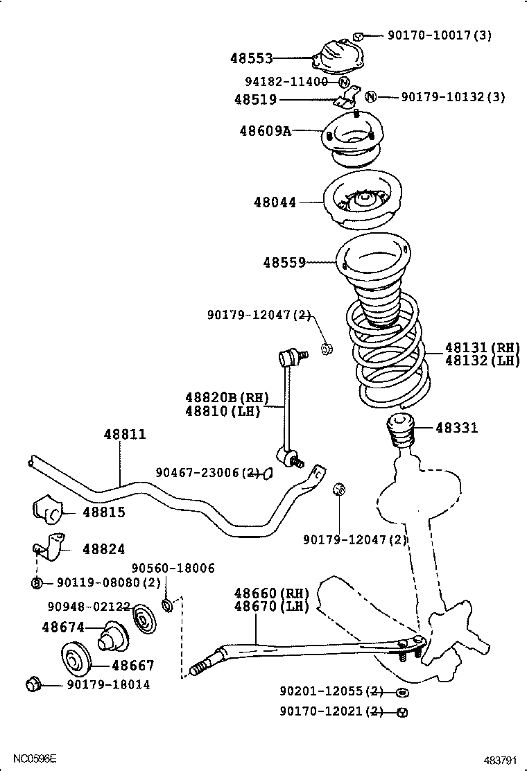  MARK 2 |  FRONT SPRING SHOCK ABSORBER