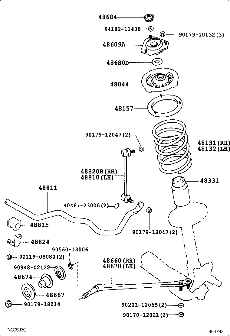  MARK 2 |  FRONT SPRING SHOCK ABSORBER