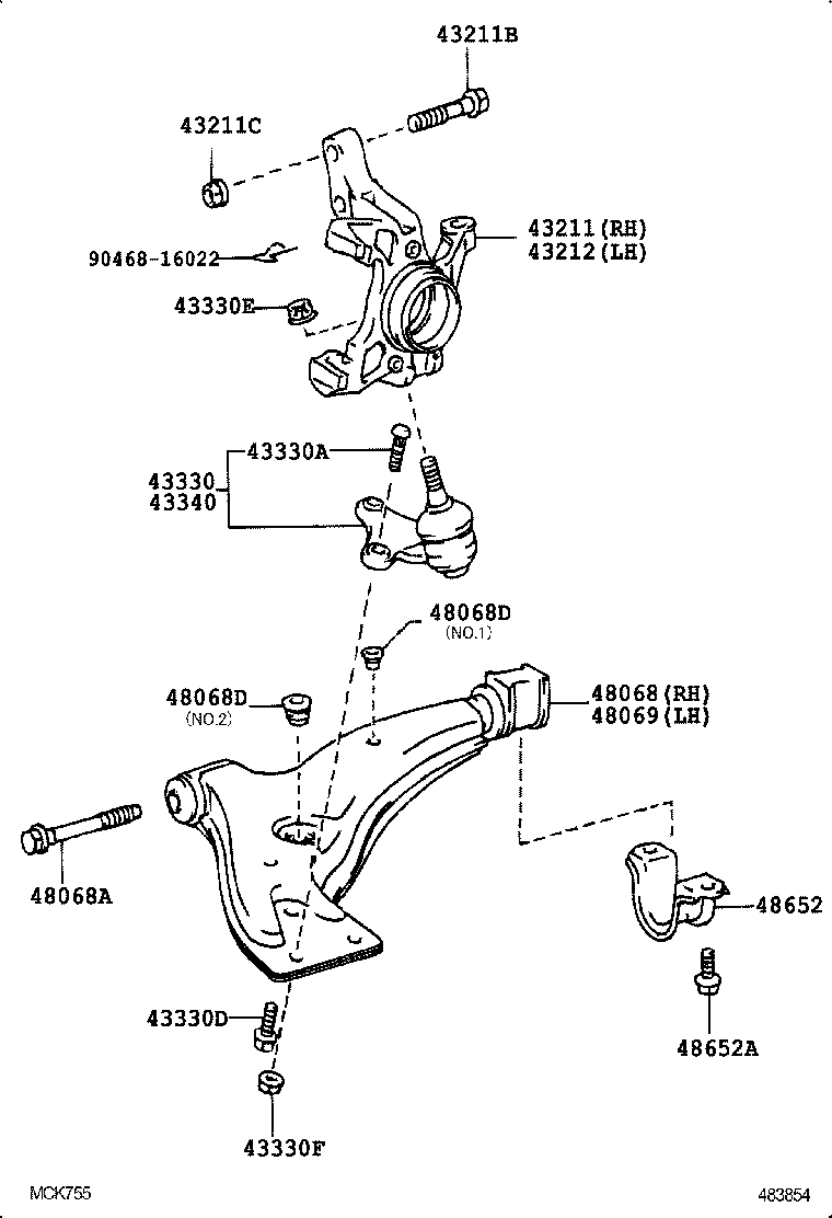  SERA |  FRONT AXLE ARM STEERING KNUCKLE