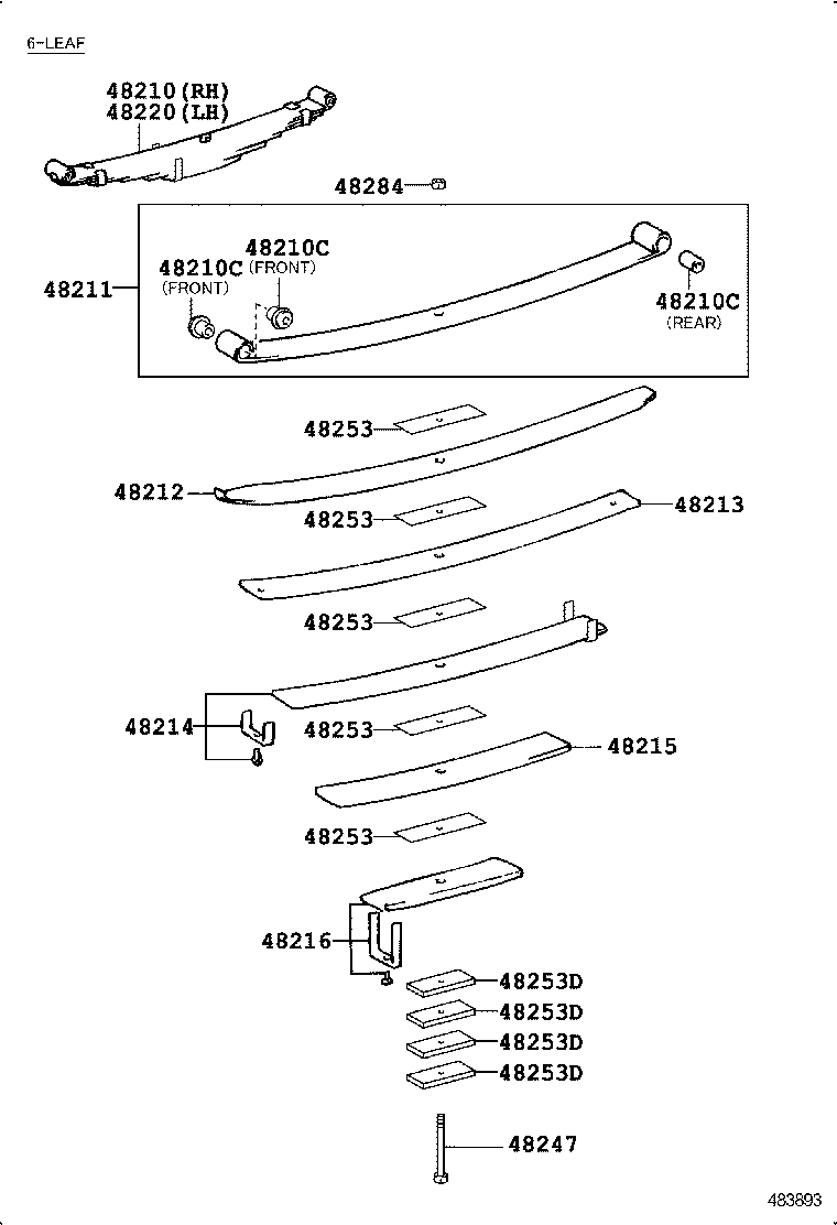  DYNA TOYOACE |  REAR SPRING SHOCK ABSORBER