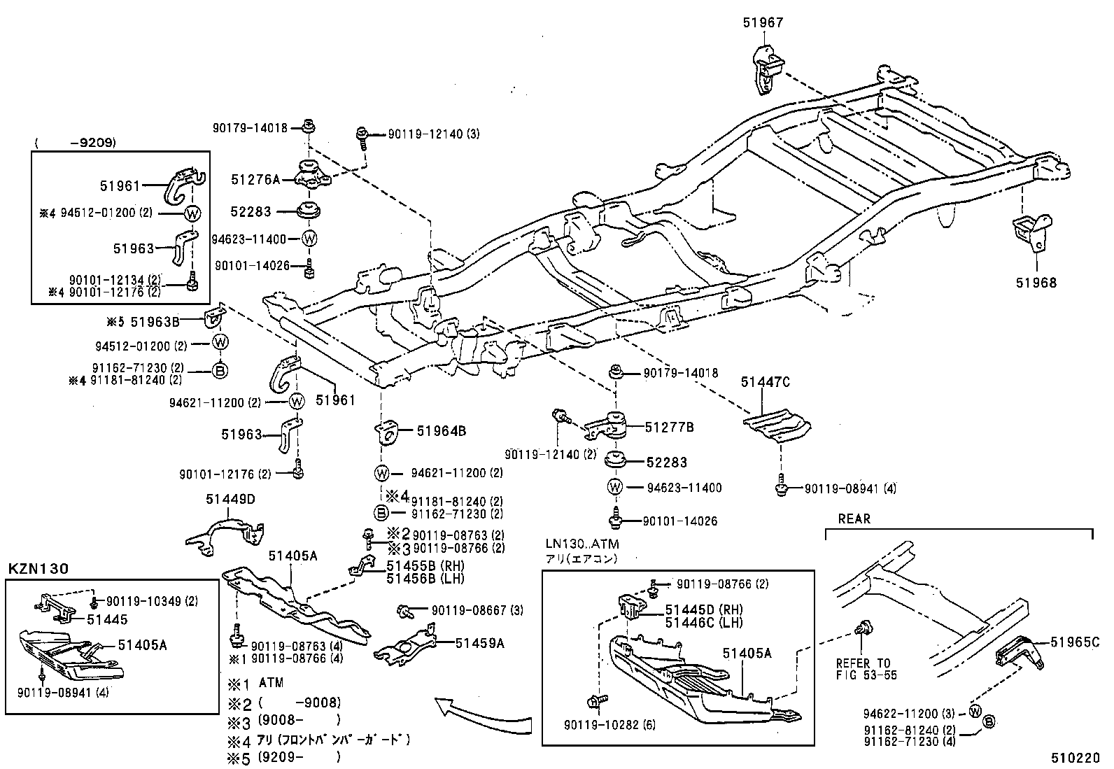  HILUX |  SUSPENSION CROSSMEMBER UNDER COVER