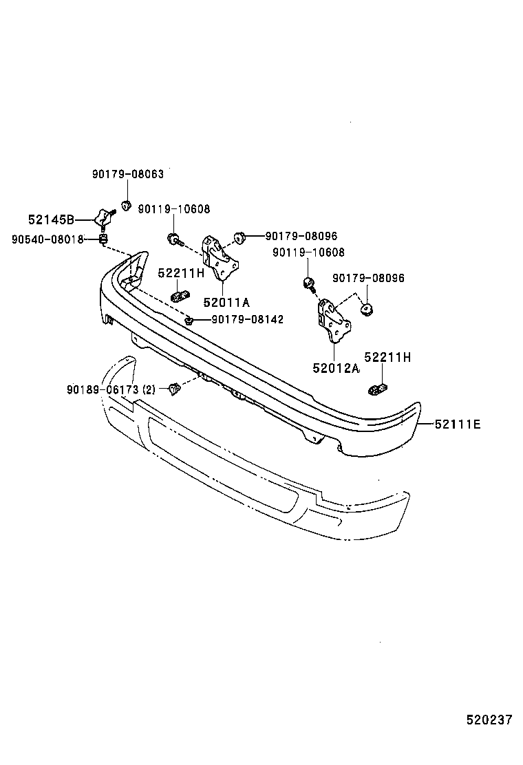  HILUX |  FRONT BUMPER BUMPER STAY