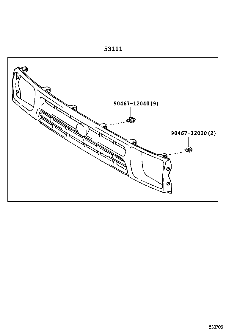  HILUX |  RADIATOR GRILLE