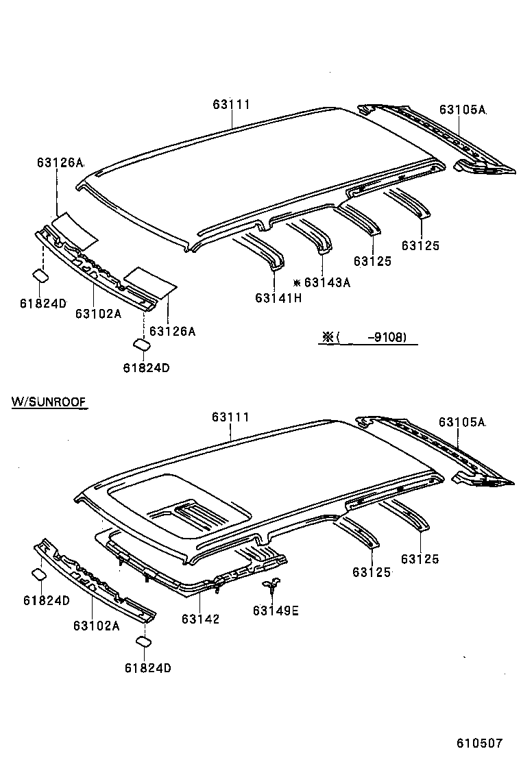  HILUX |  ROOF PANEL BACK PANEL