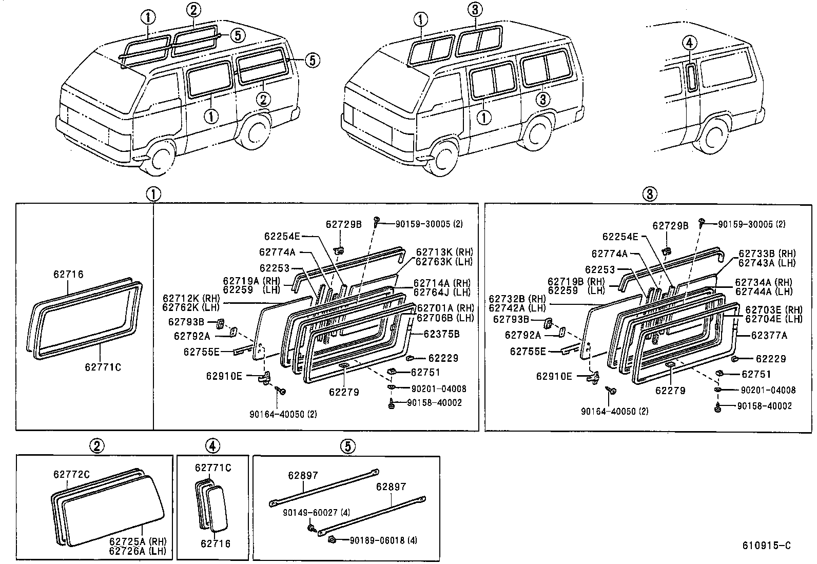  HIACE VAN WAGON |  SIDE WINDOW
