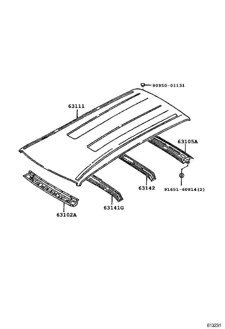  SPRINTER |  ROOF PANEL BACK WINDOW GLASS