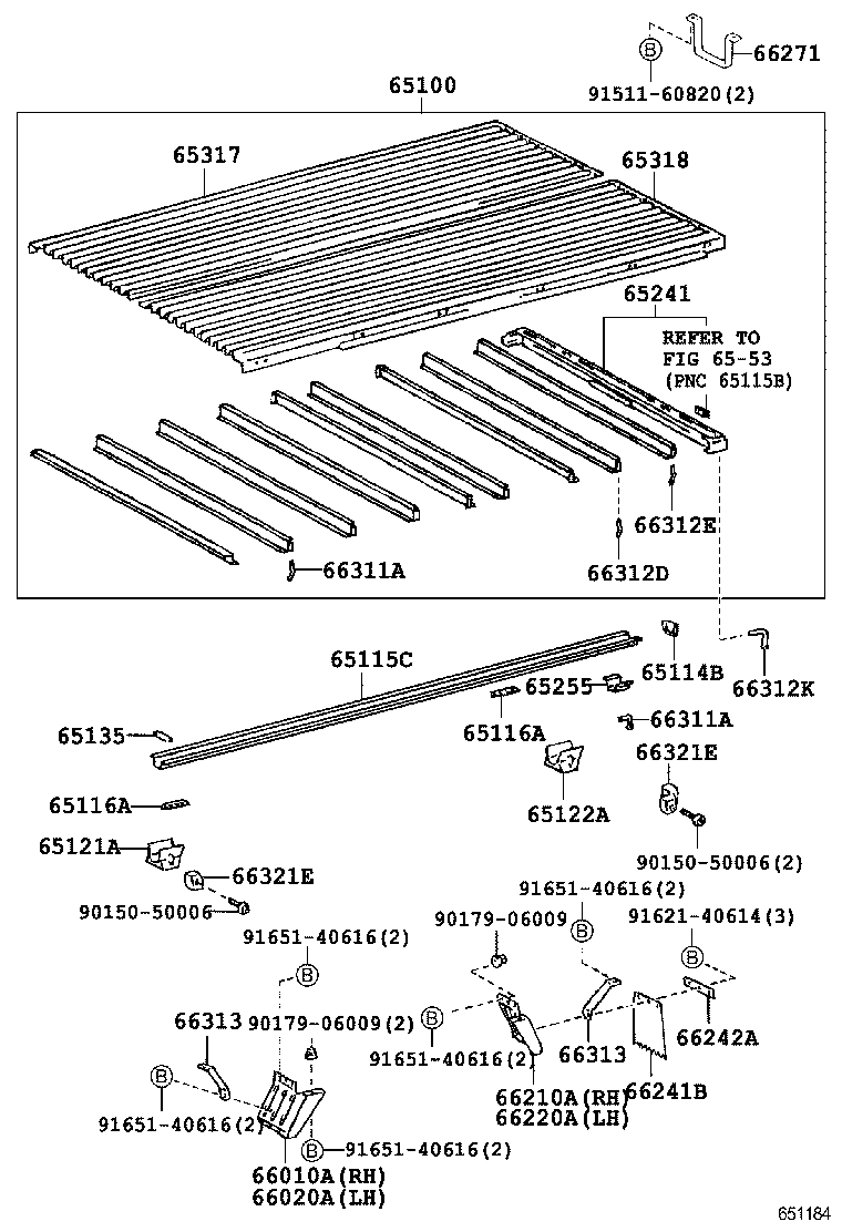  HIACE TRUCK |  REAR BODY FLOOR FENDER