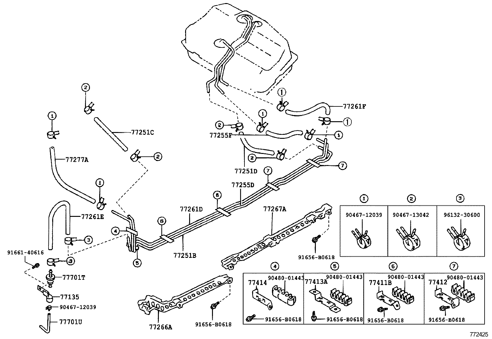  CARINA FF |  FUEL TANK TUBE