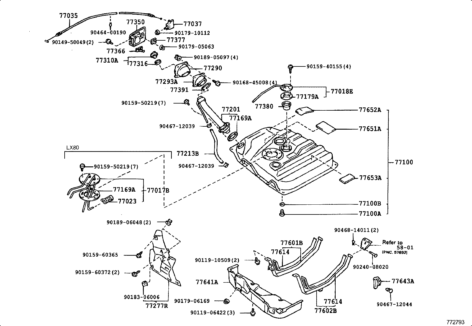  CRESTA |  FUEL TANK TUBE