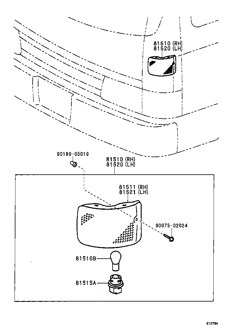  HIACE TRUCK |  FRONT TURN SIGNAL LAMP