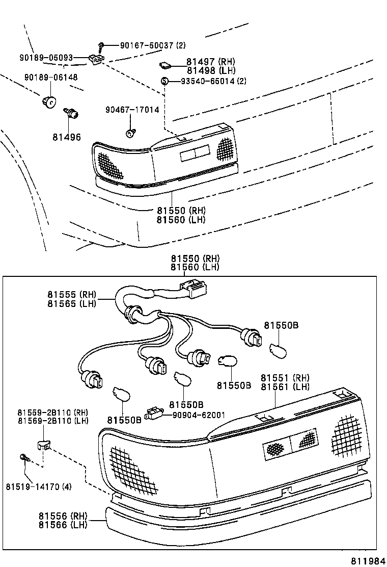  CARINA ED |  REAR COMBINATION LAMP