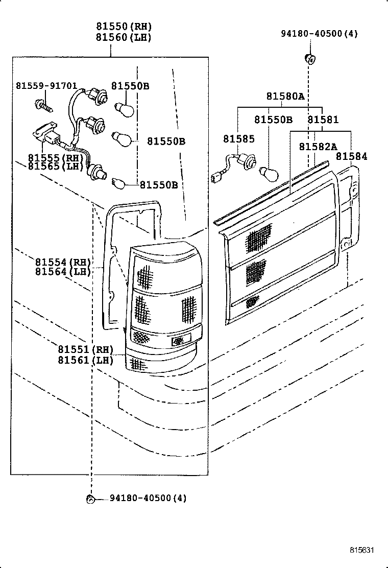  CROWN |  REAR COMBINATION LAMP