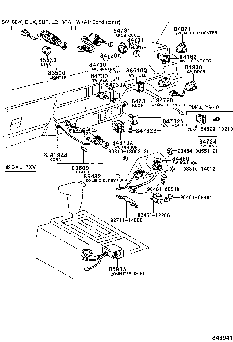  LITEACE VAN WAGON |  SWITCH RELAY COMPUTER