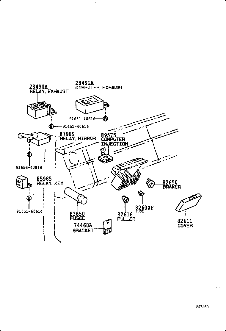  DYNA TOYOACE |  SWITCH RELAY COMPUTER