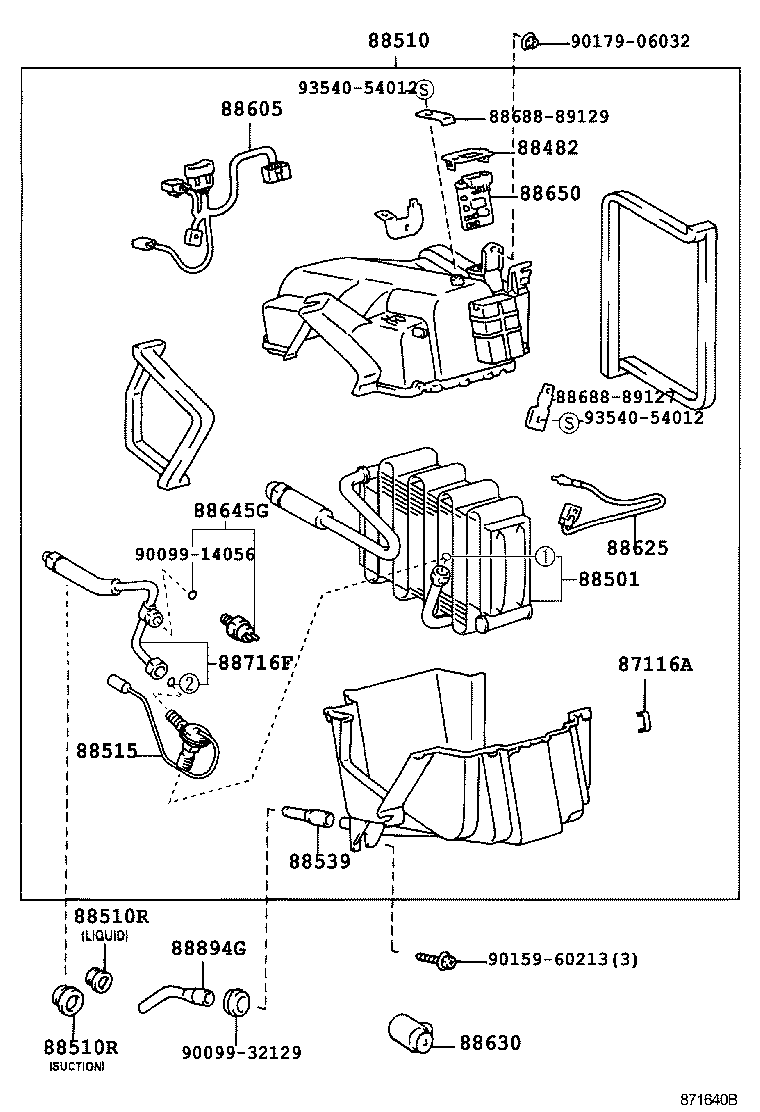  HILUX |  HEATING AIR CONDITIONING COOLER UNIT