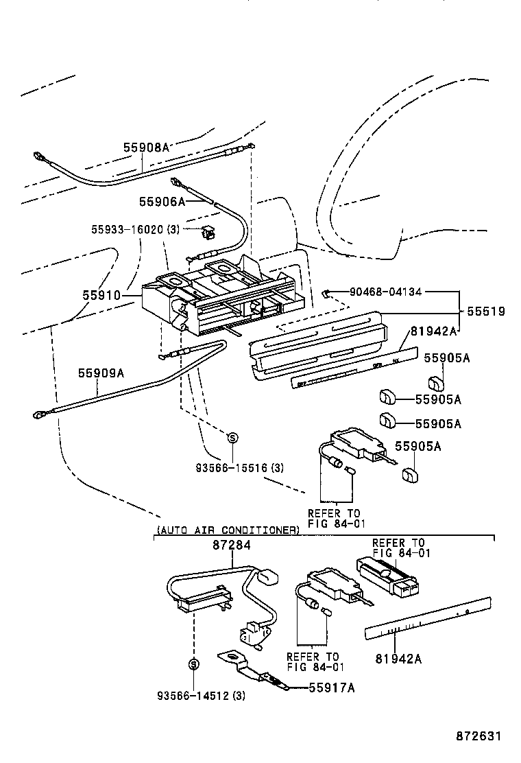  COROLLA 2 |  HEATING AIR CONDITIONING CONTROL AIR DUCT