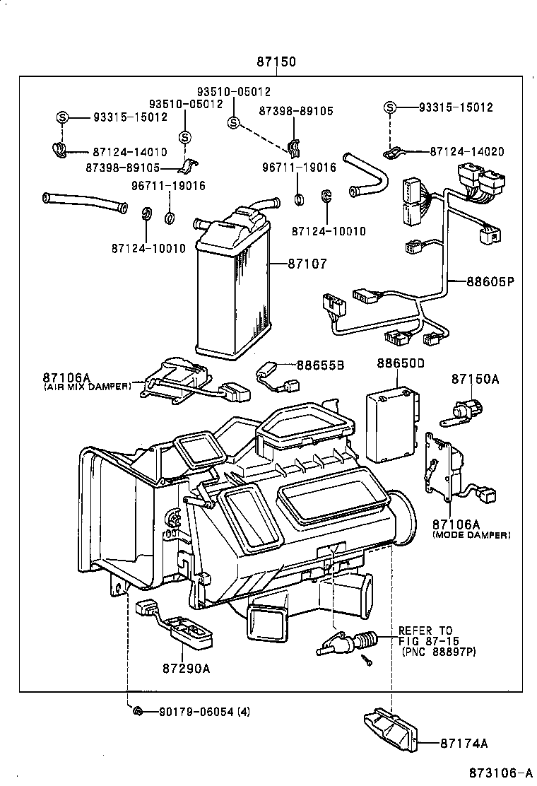 SUPRA |  HEATING AIR CONDITIONING HEATER UNIT BLOWER