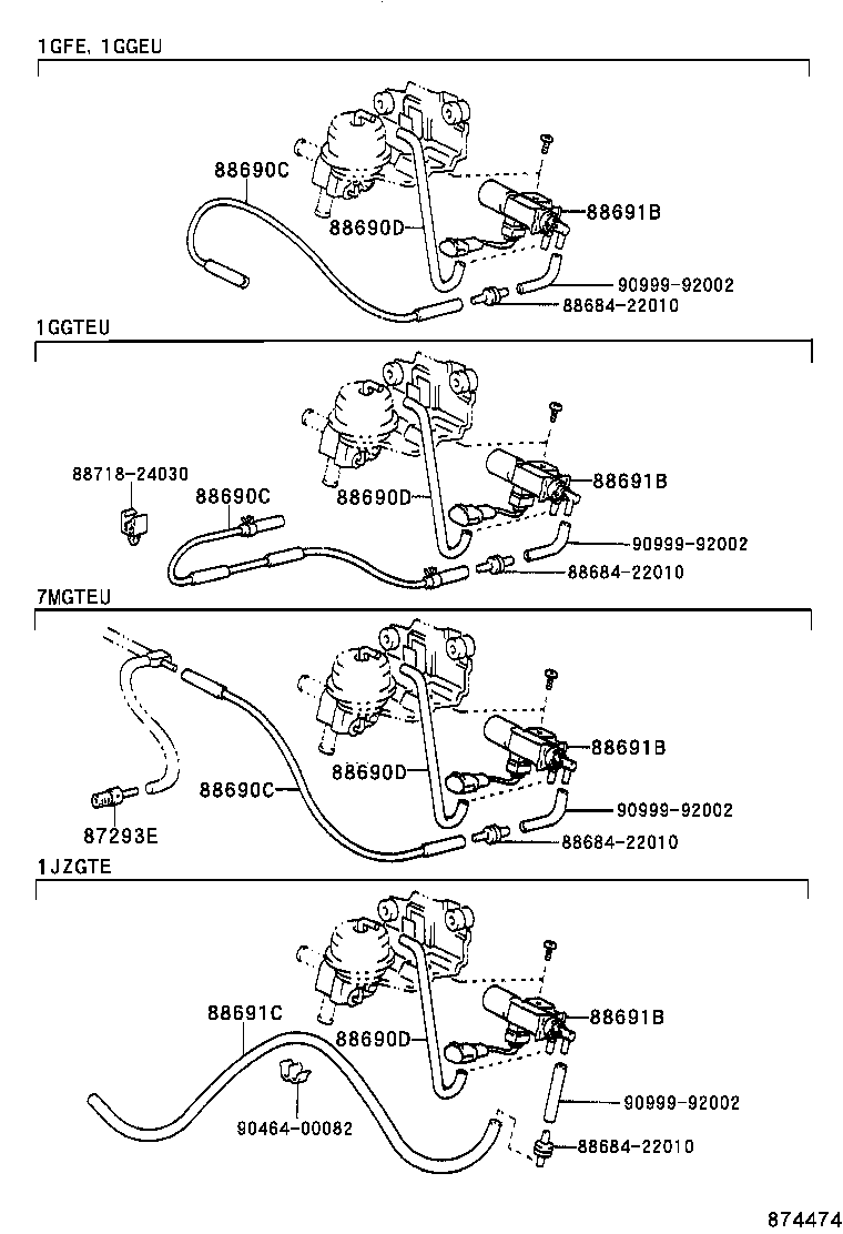  SUPRA |  HEATING AIR CONDITIONING VACUUM PIPING