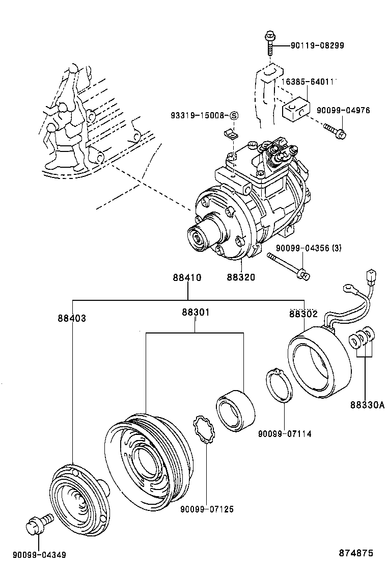  CARINA FF |  HEATING AIR CONDITIONING COMPRESSOR