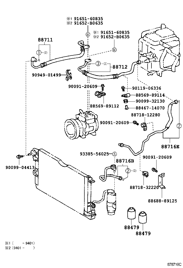  HILUX |  HEATING AIR CONDITIONING COOLER PIPING
