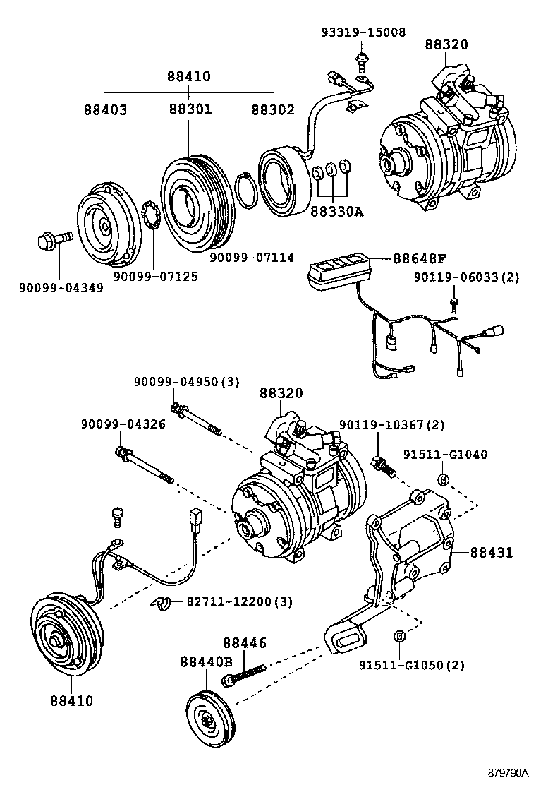  HILUX |  HEATING AIR CONDITIONING COMPRESSOR