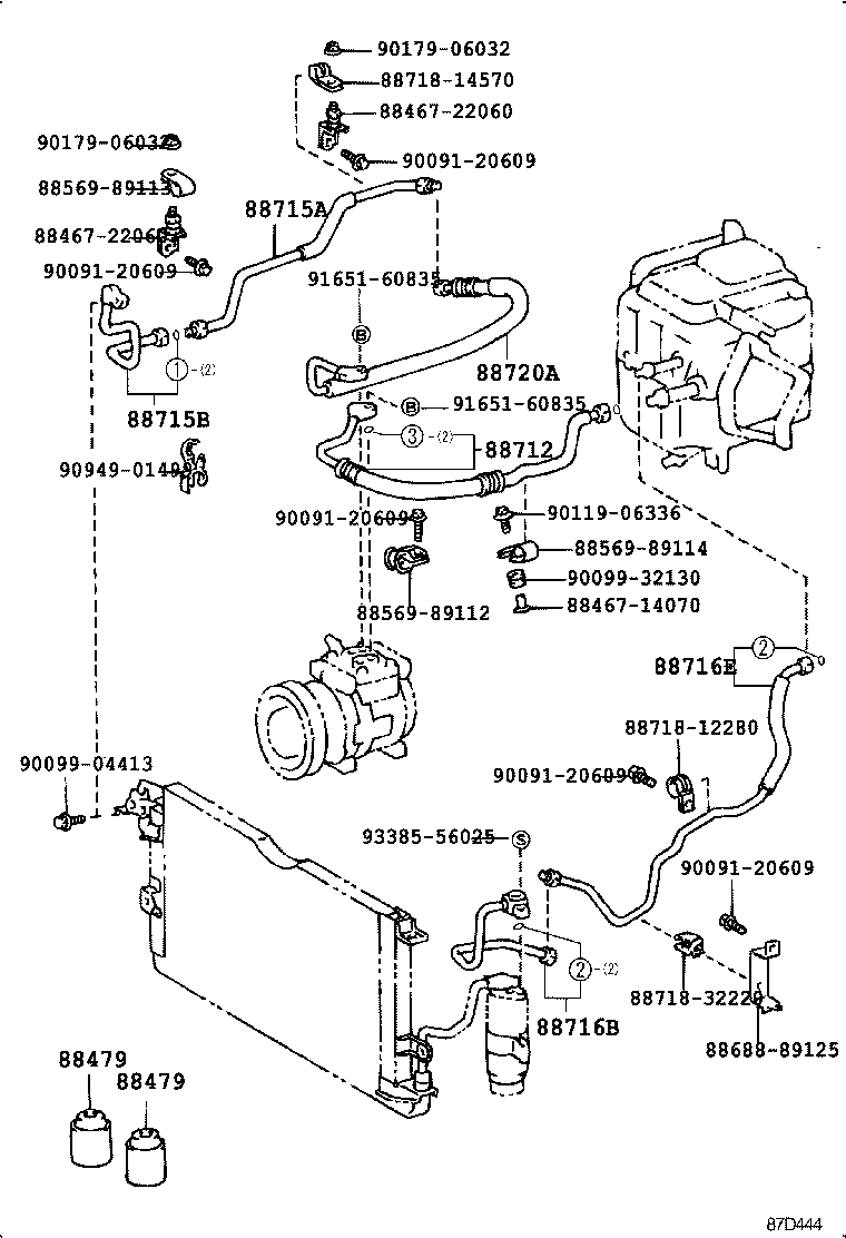  HILUX |  HEATING AIR CONDITIONING COOLER PIPING