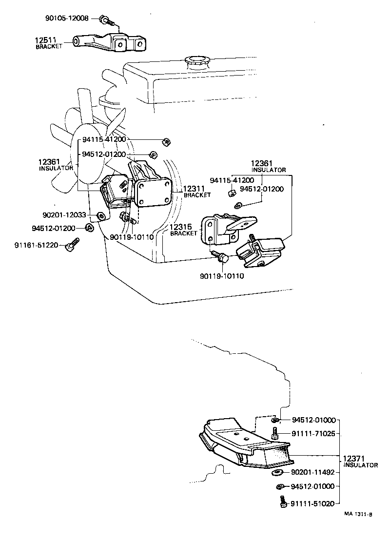  LAND CRUISER 40 50 |  MOUNTING