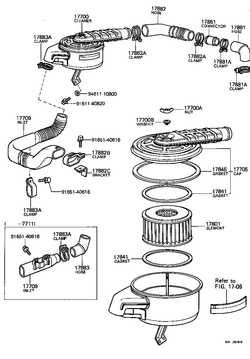  LAND CRUISER 40 50 |  AIR CLEANER