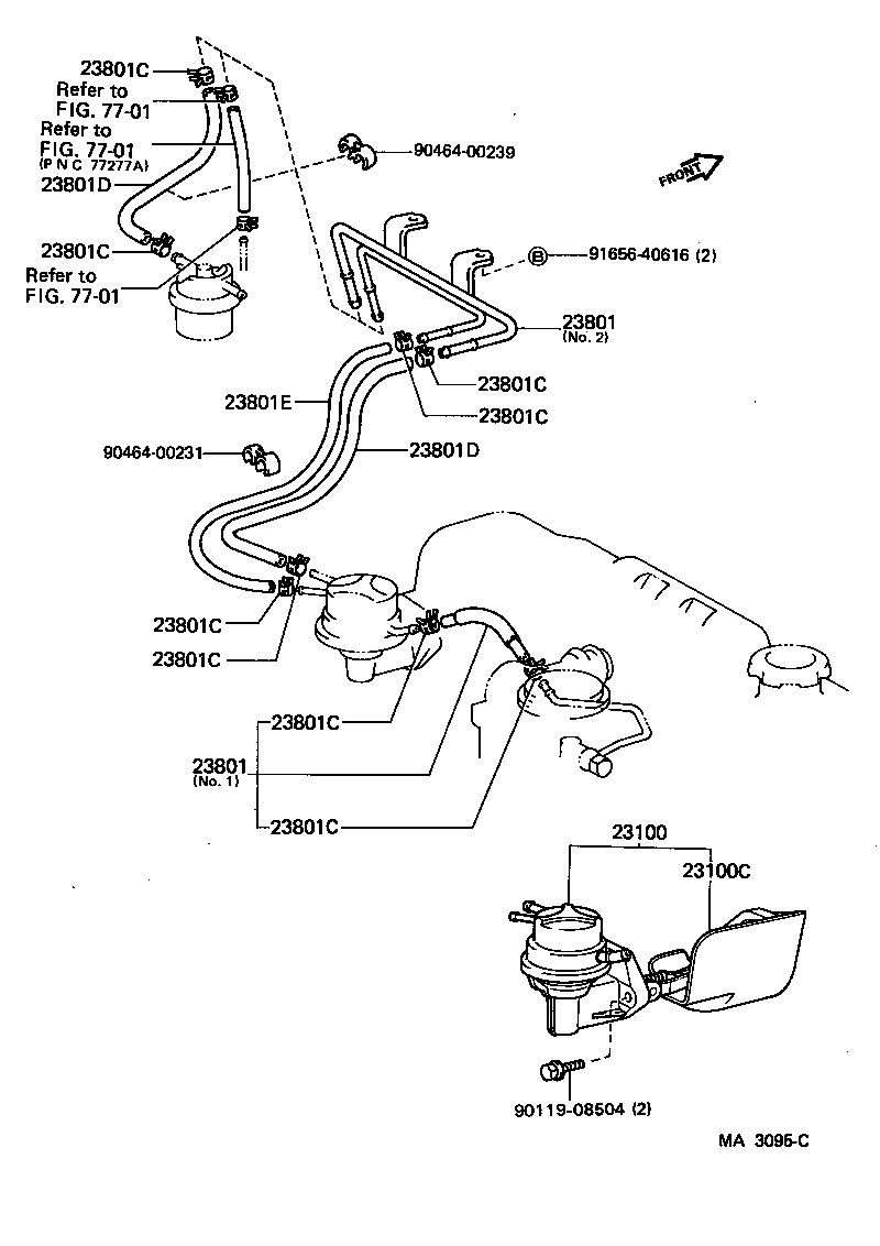  MR2 |  FUEL PUMP PIPE