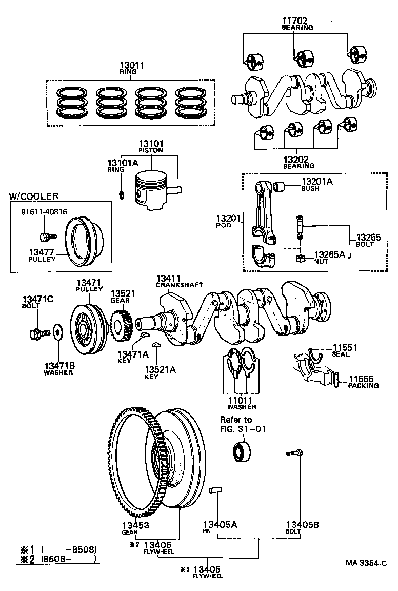  HILUX |  CRANKSHAFT PISTON