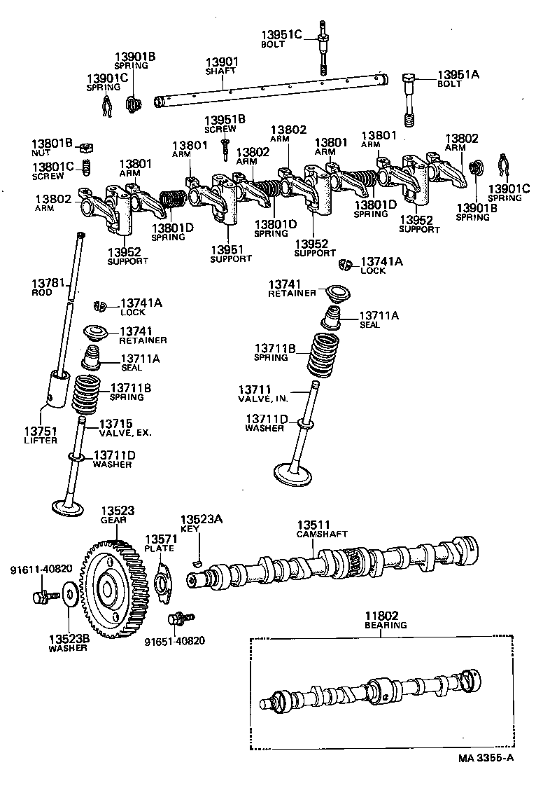  HILUX |  CAMSHAFT VALVE