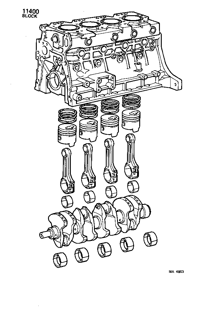  LAND CRUISER 40 |  SHORT BLOCK ASSEMBLY