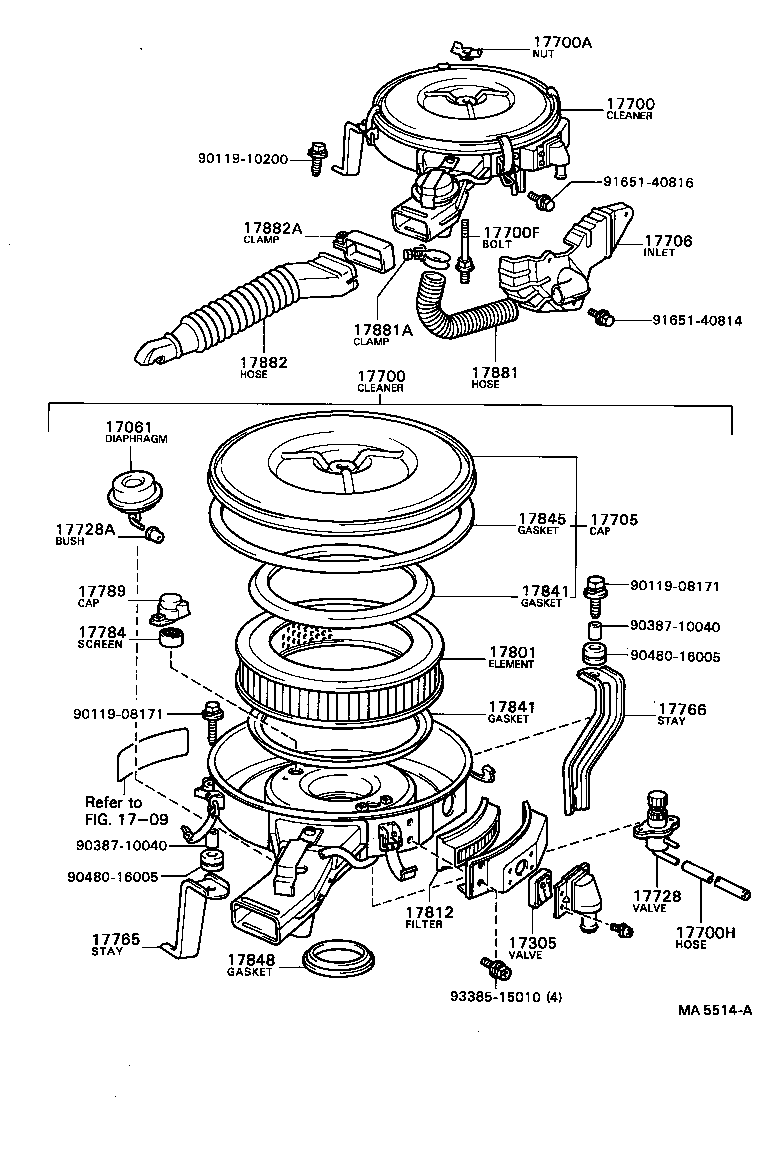  HILUX |  AIR CLEANER