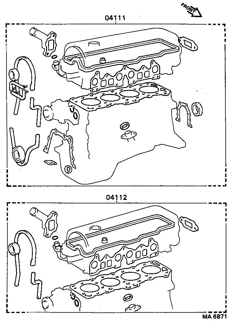  MR2 |  ENGINE OVERHAUL GASKET KIT
