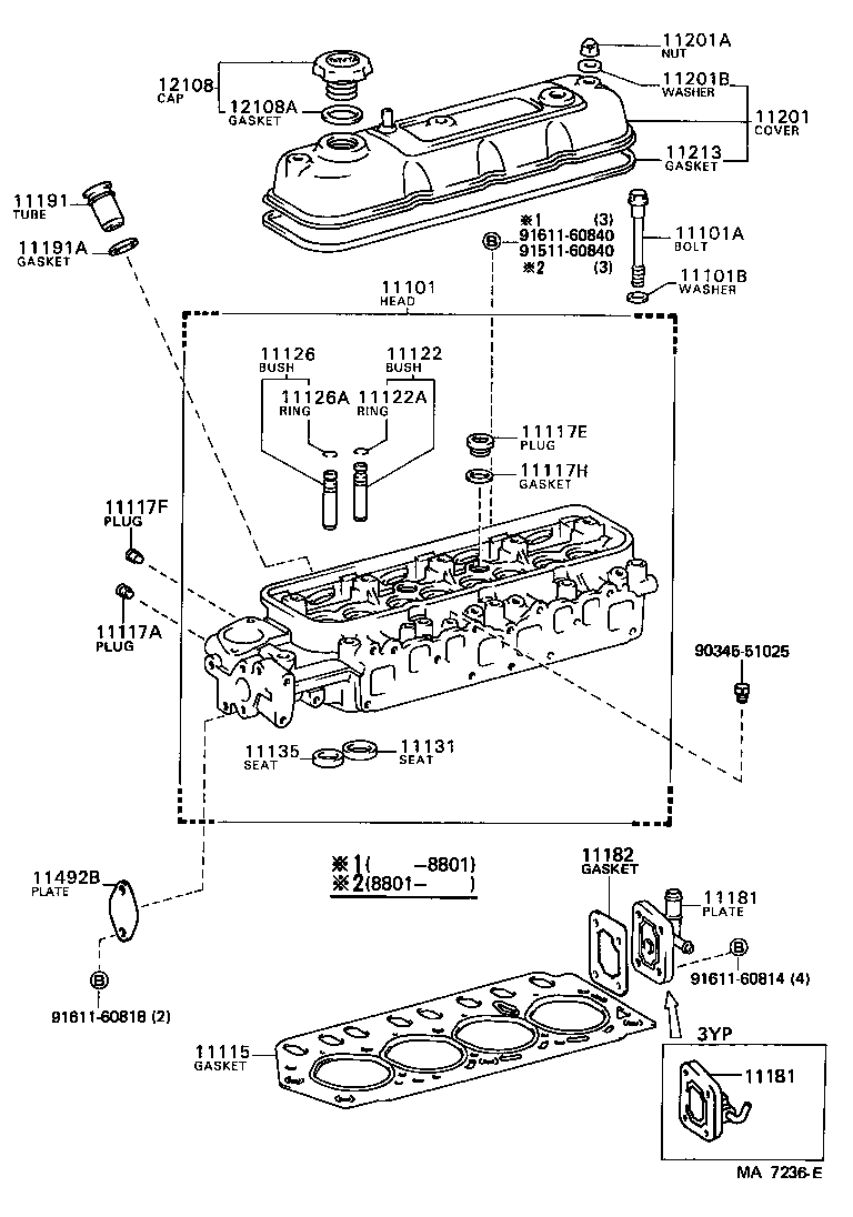  CROWN |  CYLINDER HEAD