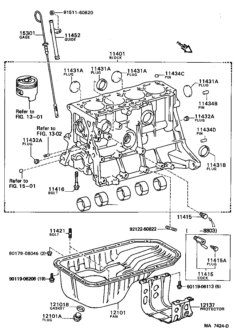  MR2 |  CYLINDER BLOCK
