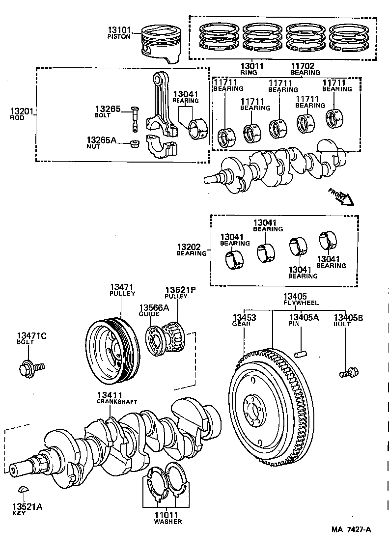  MR2 |  CRANKSHAFT PISTON