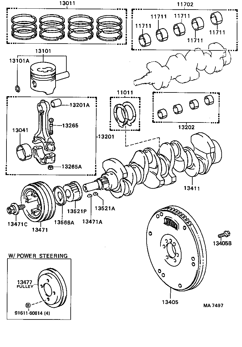  LAND CRUISER S T H T |  CRANKSHAFT PISTON