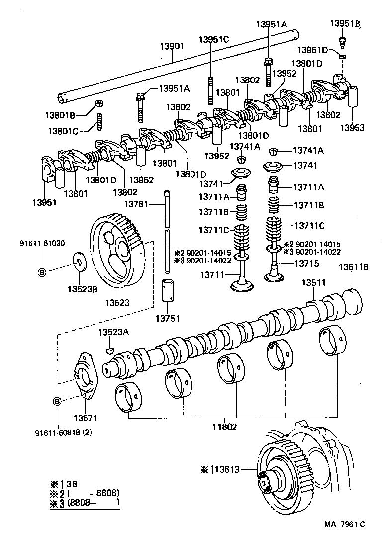  LAND CRUISER S T H T |  CAMSHAFT VALVE